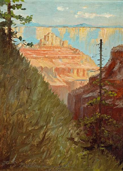 Appraisal: Frederick Samuel Dellenbaugh American - Grand Canyon signed 'F S