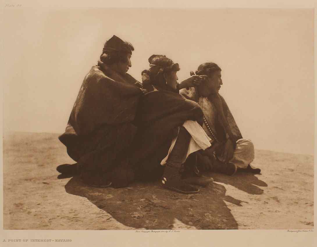 Appraisal: CURTIS Edward American - ''A Point of Interest-Navaho'' Photogravure ''