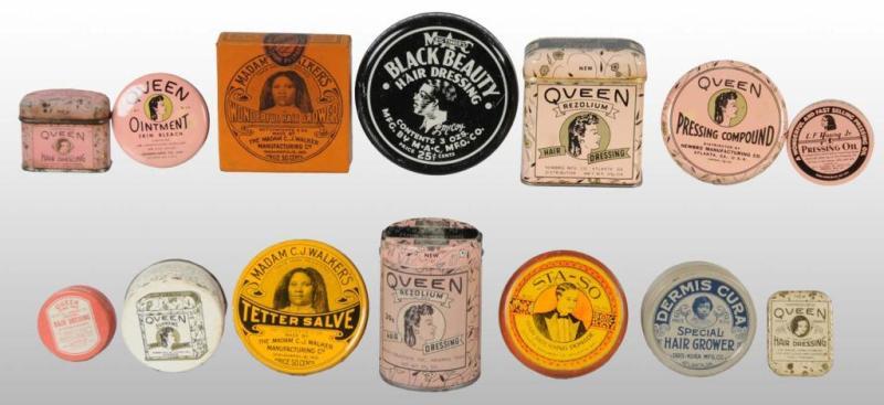 Appraisal: Lot of Small Cosmetic Tins Description These tins were produced