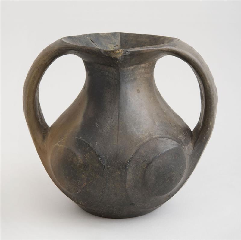 Appraisal: CHINESE GRAY POTTERY AMPHORA x x in Provenance Marc Richards