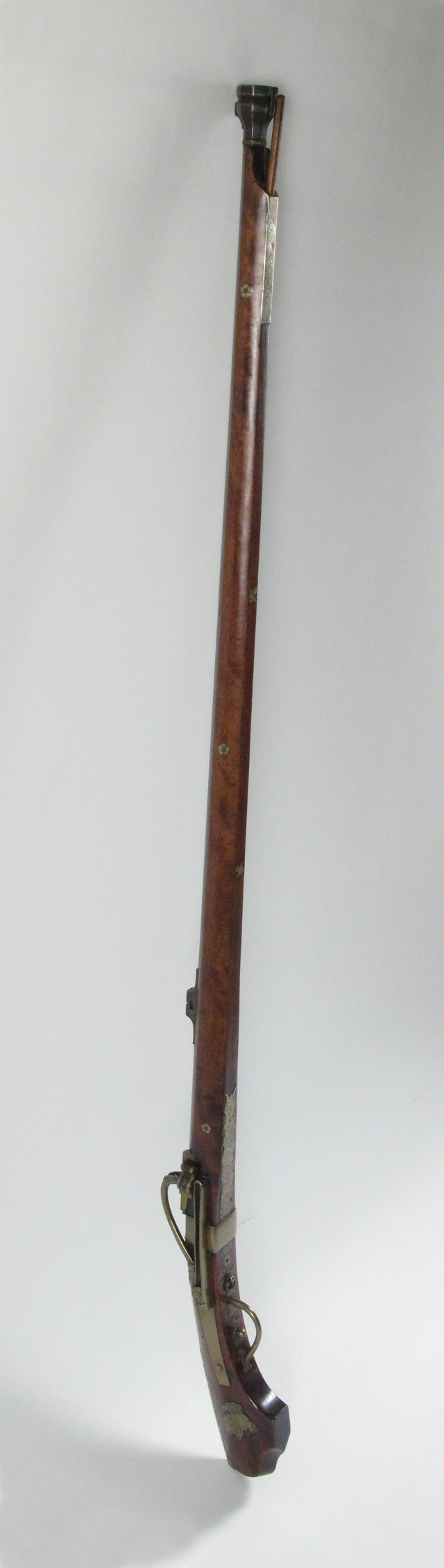 Appraisal: LATE EDO PERIOD MATCHLOCK LONG GUN approximately caliber barrel with