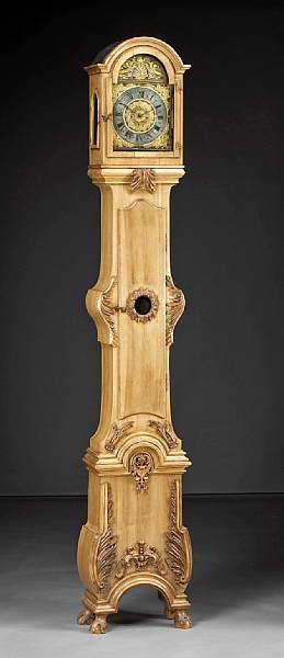 Appraisal: A Dutch Neoclassical walnut tall case clock early th century