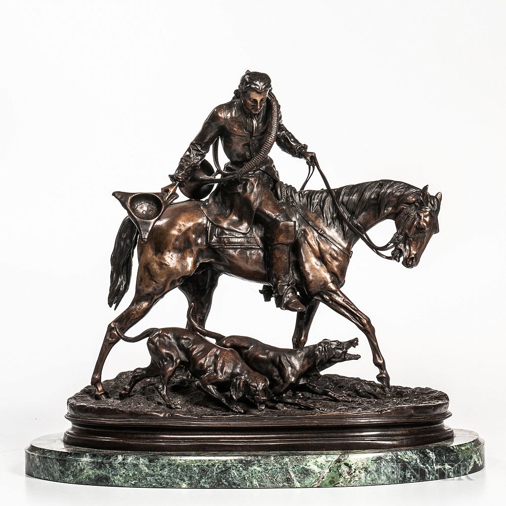 Appraisal: After Pierre-Jules M ne French - Bronze Depiction of Le