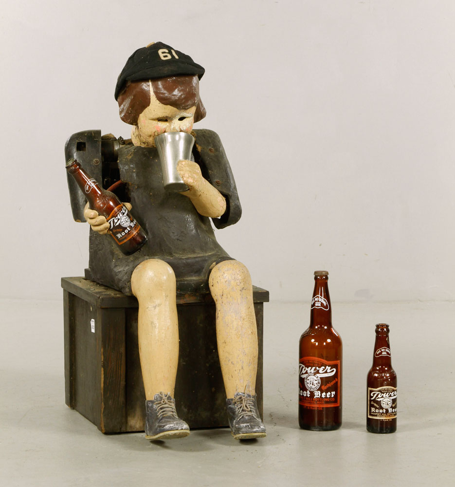 Appraisal: - Tower Root Beer Automaton Tower Root Beer automaton with