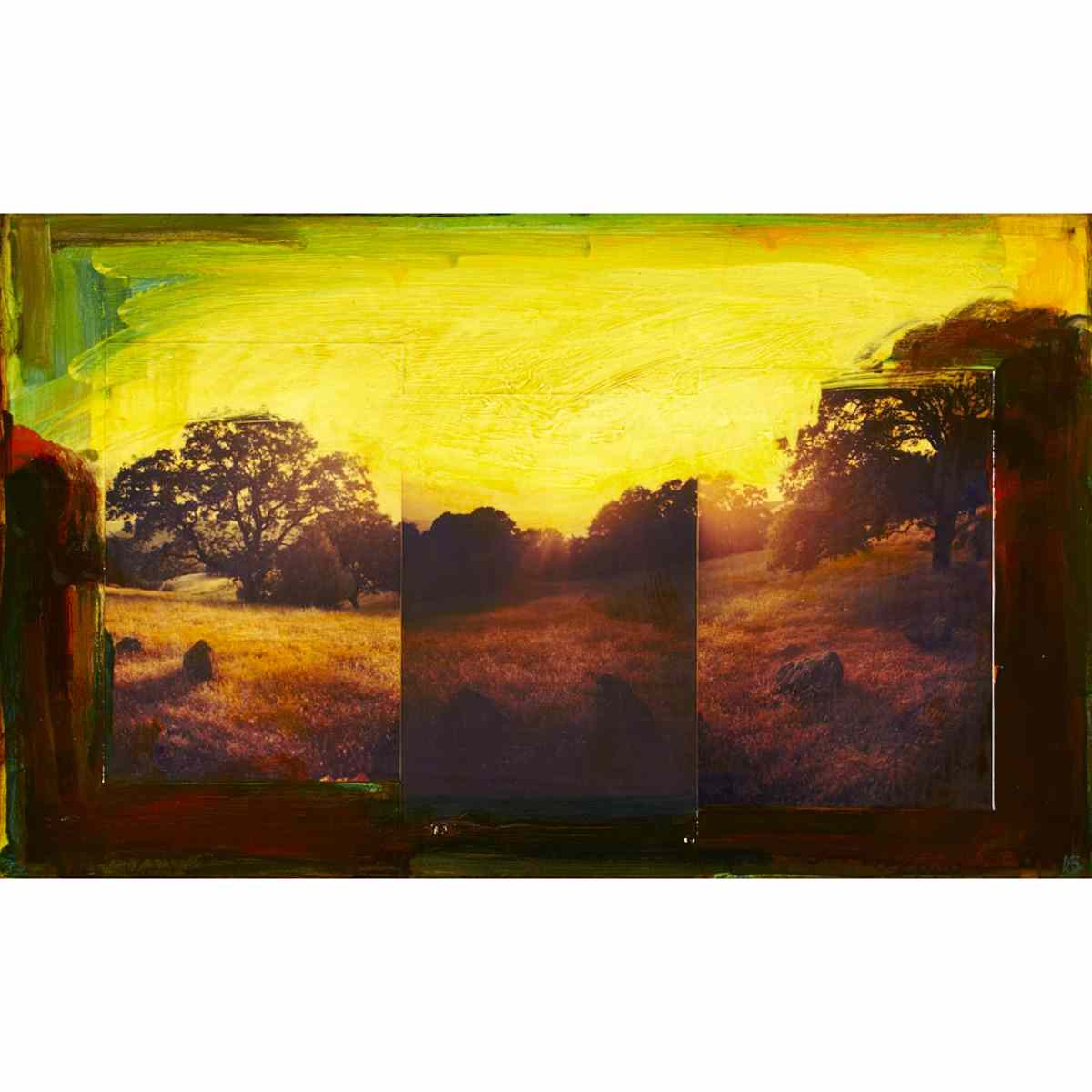 Appraisal: DAVID BIERK DIABLO MEMORY BLACK OAK SUNSET Medium oil on