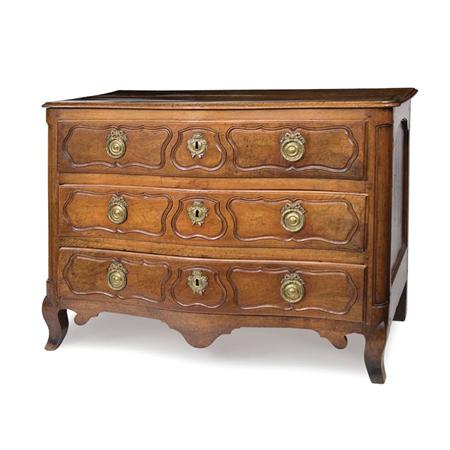 Appraisal: Provincial Louis XV Walnut Commode Estimate -