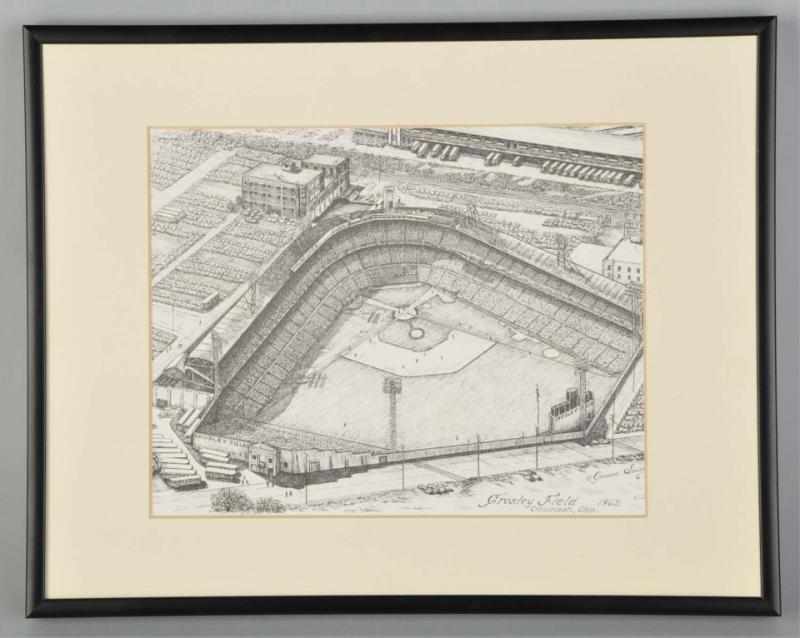 Appraisal: Lot of Artist Renditions of Crosley Field Description Includes one