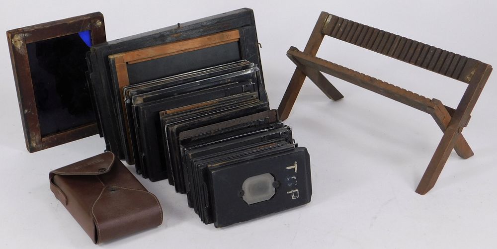 Appraisal: Lot of Film and Plate Holders Lot of film and