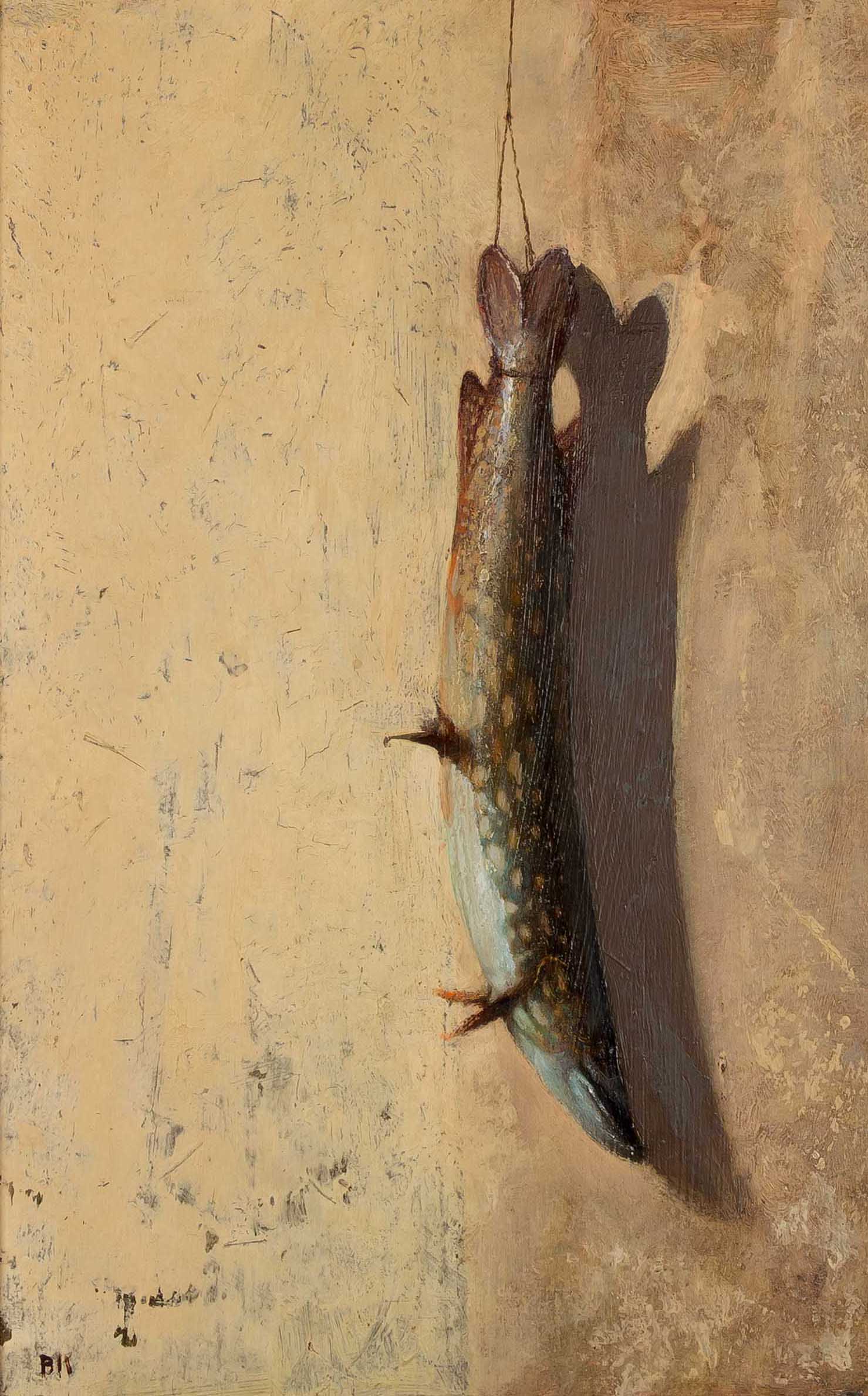 Appraisal: BRUCE KURLAND AMERICAN - NORTHERN PIKE oil on board signed