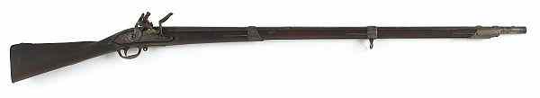 Appraisal: U S Model flintlock musket cal lock marked S CT