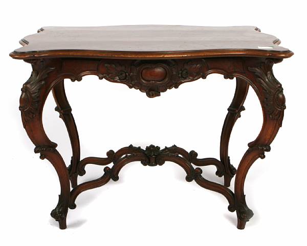 Appraisal: A Rococo style center table th century height in width