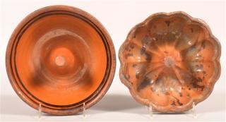 Appraisal: Two th Century Glazed Turk's Molds One with interior glazed