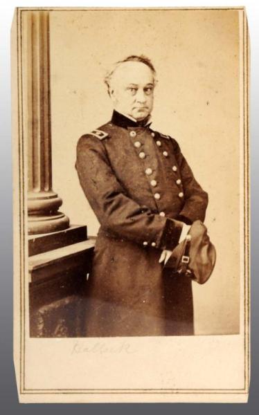 Appraisal: Major General Henry W Halleck CDV Description Michigan th Art