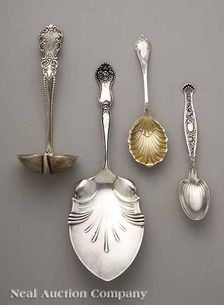 Appraisal: A Group of American Victorian Sterling Silver Serving Pieces late