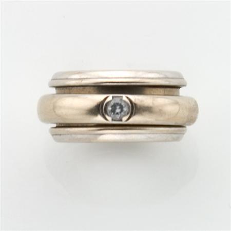 Appraisal: Two-Color Gold and Diamond Band Ring Piaget Estimate -