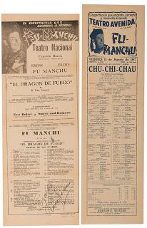 Appraisal: Fu Manchu David Bamberg Two Broadsides Cuba and Argentina s