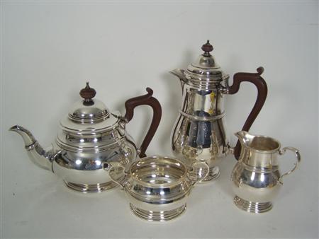 Appraisal: A four piece tea and coffee set F C Richards