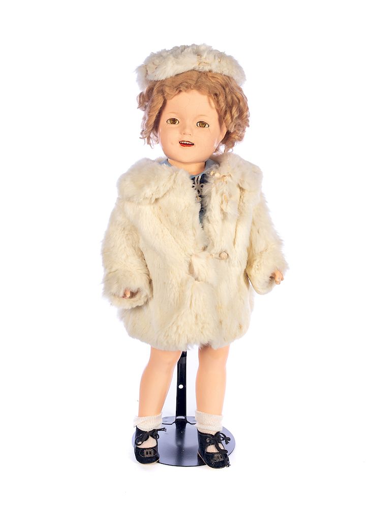 Appraisal: Composition Ideal Shirley Temple Open Mouth Doll Face is crackled