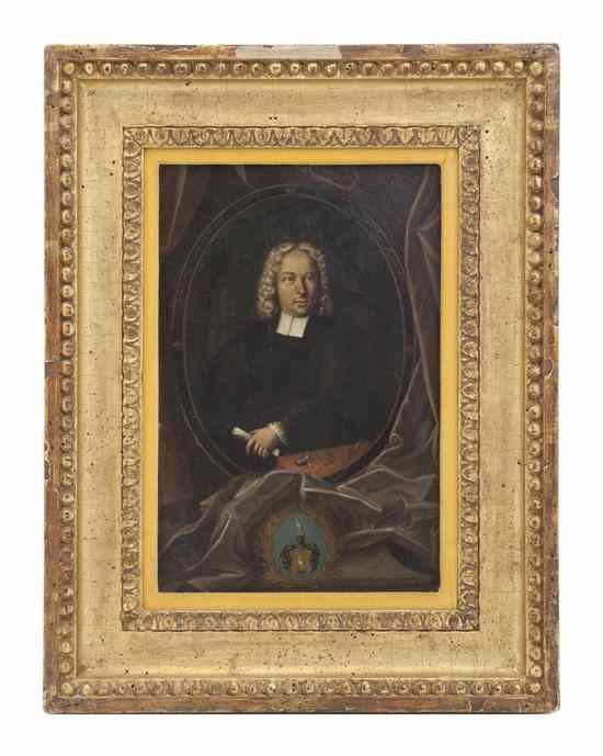 Appraisal: Artist Unknown th century Portrait of Johannes Christophorus Schwener oil