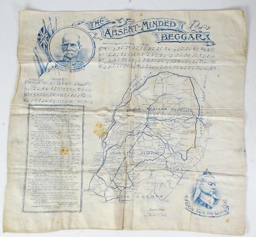 Appraisal: NINETEENTH CENTURY PRINTED HANDKERCHIEF - South African - The Absent