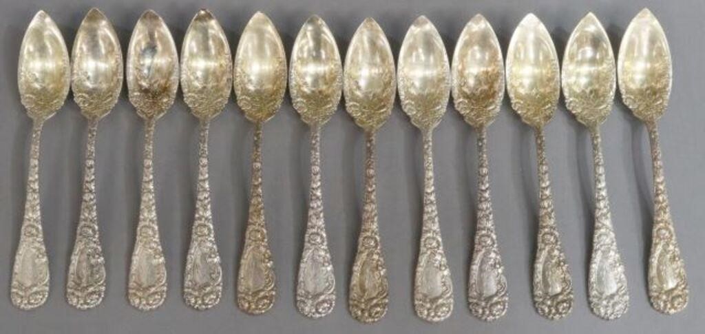 Appraisal: lot of American sterling silver fruit orange spoons William B