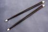 Appraisal: PAIR CIVIL WAR ERA DRUMSTICKS - Rosewood and Ivory Drumsticks