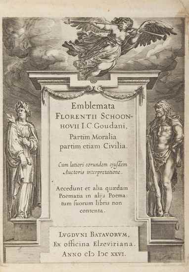 Appraisal: Schoonhovius Florentius Emblemata Partim Moralia partim etiam Civilia second edition