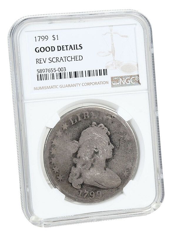 Appraisal: Silver Dollar early Draped Bust style authenticated and graded by