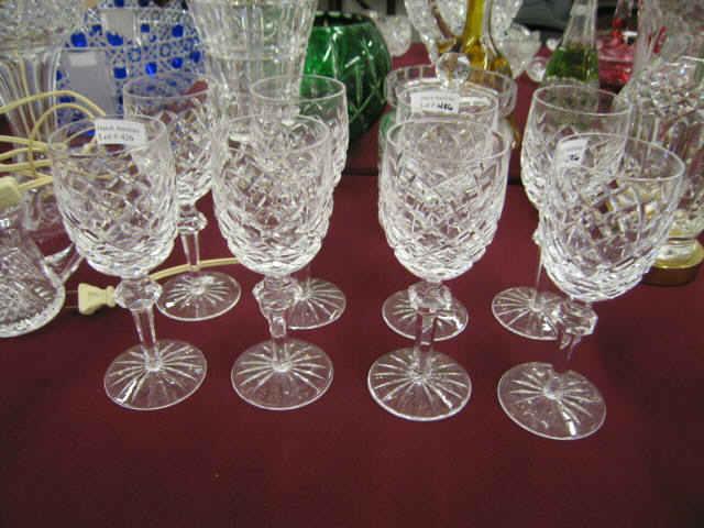 Appraisal: Set of Waterford Cut Crystal Wine Goblets