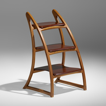 Appraisal: Wharton Esherick EXCEPTIONAL STEP LADDER USA oak cherry h w