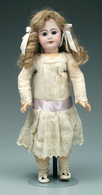 Appraisal: German bisque head doll jointed composition body fixed eyes open