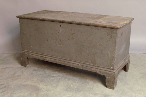 Appraisal: Pennsylvania painted blanket chest early th c h w