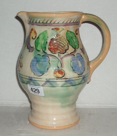 Appraisal: Royal Doulton Jug Designed By F Brangurun Hairline Crack To