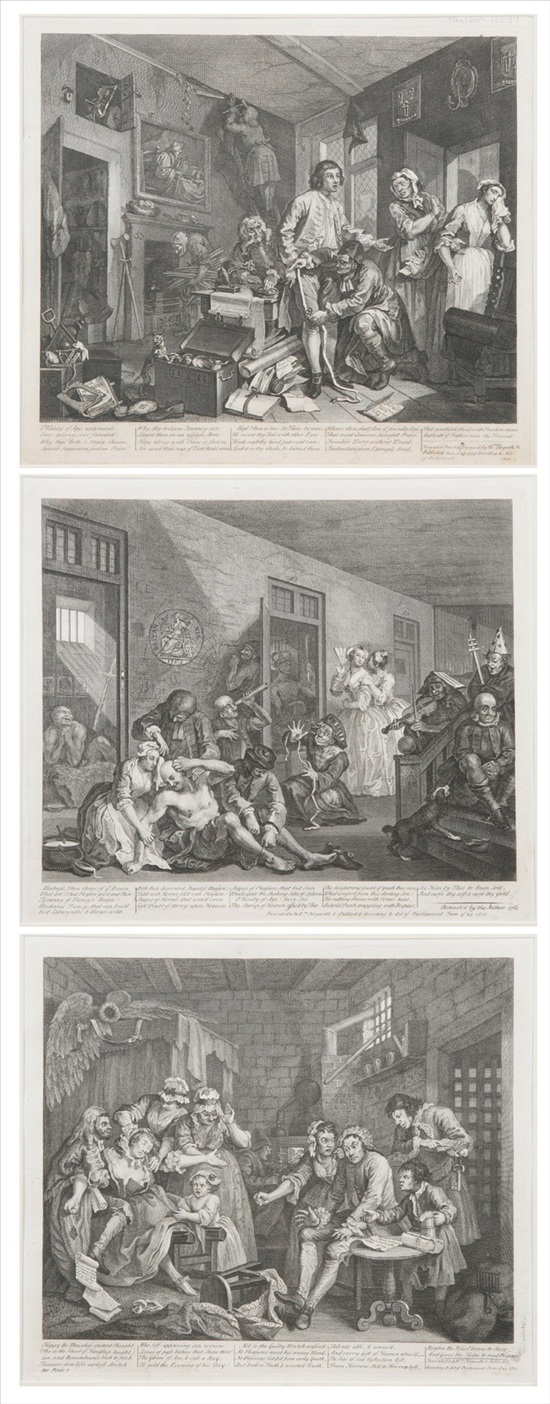 Appraisal: WILLIAM HOGARTH British - A Rake's Progress Set of eight