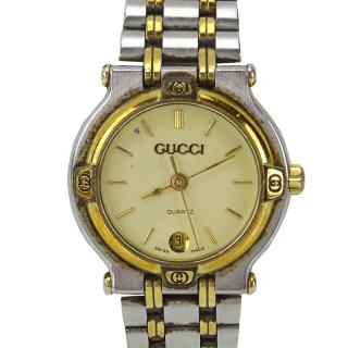 Appraisal: Lady's Gucci Two Tone Stainless Steel Watch with Quartz Movement