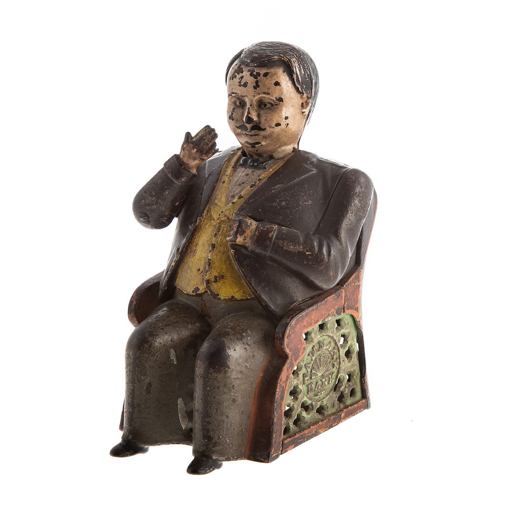 Appraisal: Tammany Hall Painted Cast Iron Mechanical Bank Patented by J