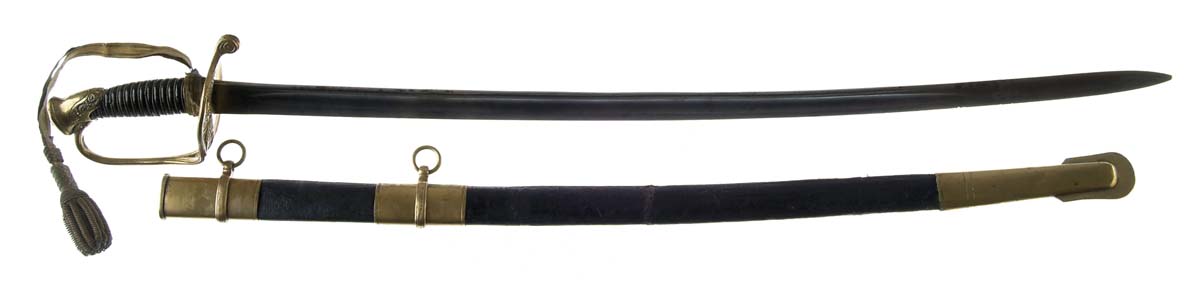 Appraisal: MODEL US FOOT OFFICER SWORD - unstopped fullered blade typical