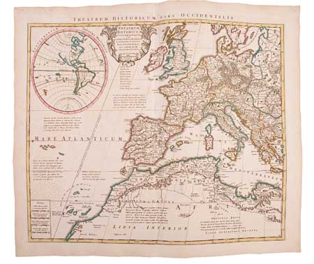 Appraisal: COVENS and MORTIER Composite atlas containing double-page engraved maps including