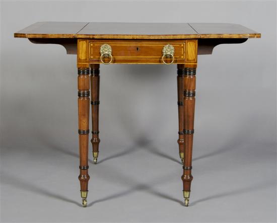 Appraisal: A English Regency Pembroke Table Height inches