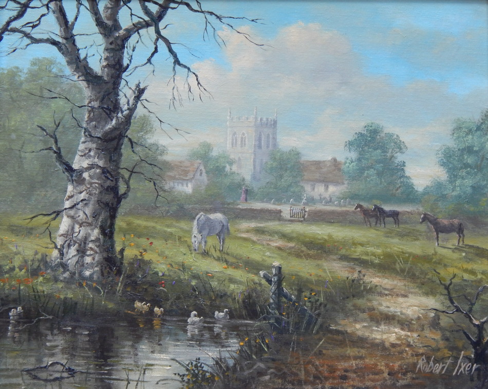 Appraisal: Robert Ixer b Aston Cantlow Stratford Upon Avon oil on