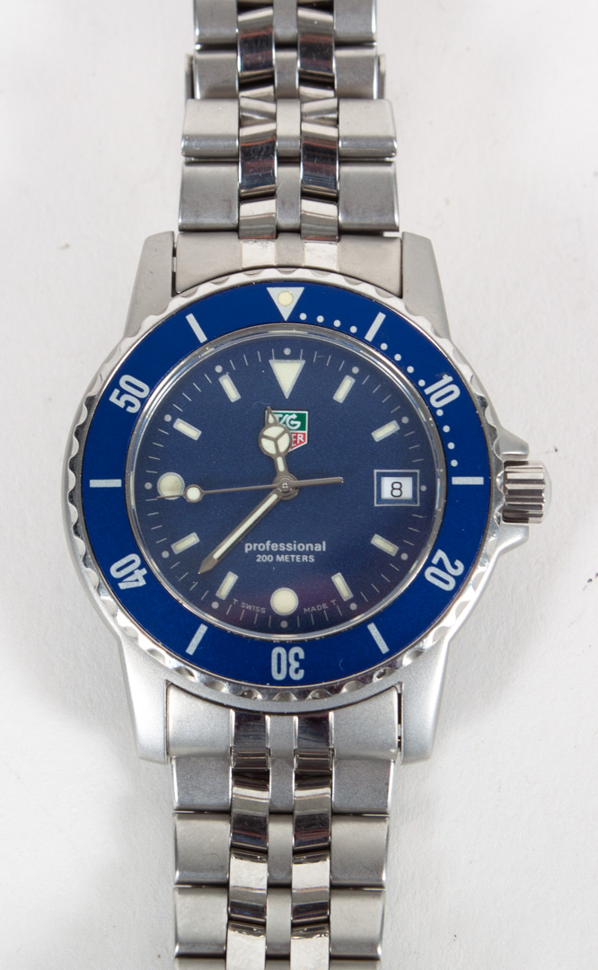 Appraisal: Gentleman's TAG Heuer Professional watch sapphire crystal water resistant meters