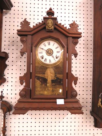 Appraisal: Ingraham Parlor Clock Liberty Model -day movement with alarm hour