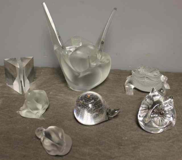 Appraisal: Assorted Pieces of Lalique Daum and Kosta Boda From an