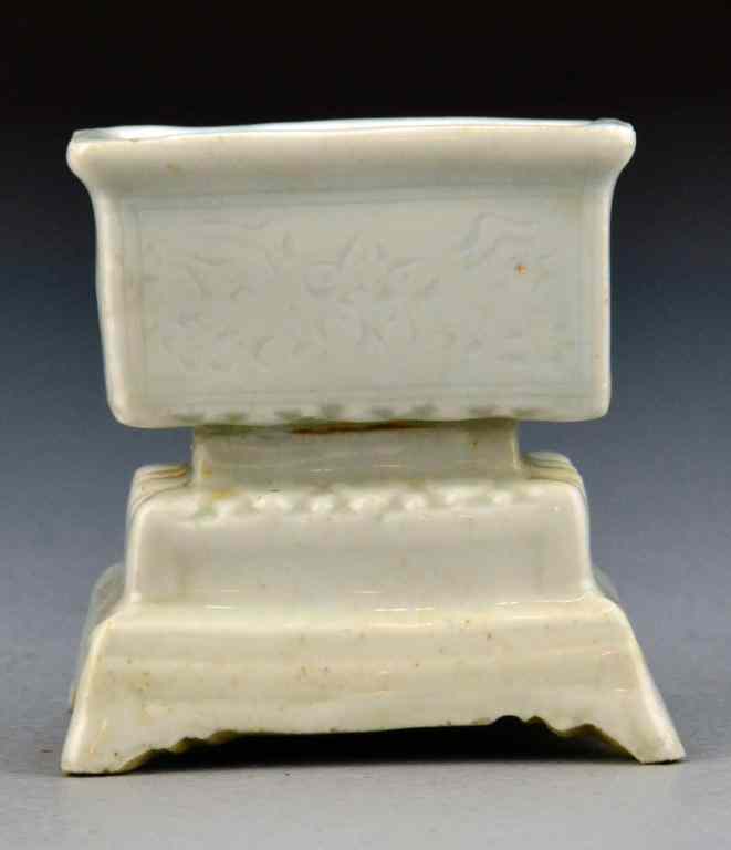 Appraisal: Chinese Song Dynasty Celedon Porcelain CensorFinely molded in light green