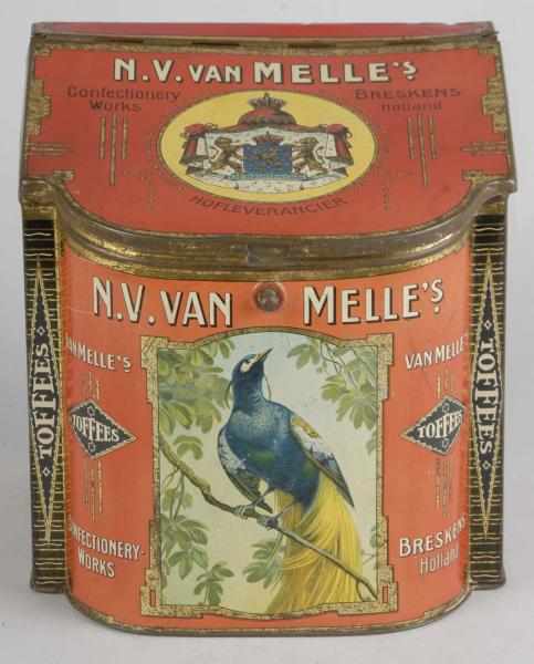 Appraisal: Red Van Melle's Toffee Bin Description Nice image of exotic