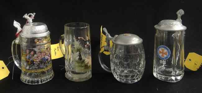 Appraisal: Lot German glassware Steins Glass