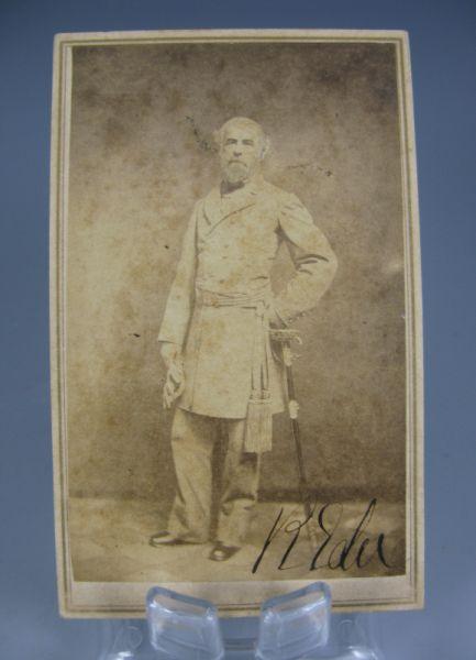 Appraisal: Robert E Lee Mary Custis Lee Signed CDV Robert E