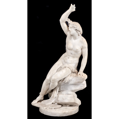 Appraisal: Workshop of Jean-Joseph Foucou Ariadne statuary marble cm h signed