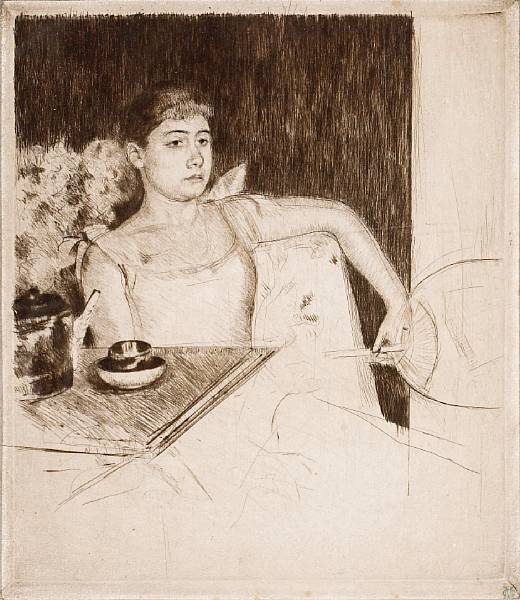 Appraisal: Mary Cassatt American - Tea B c Drypoint printed in