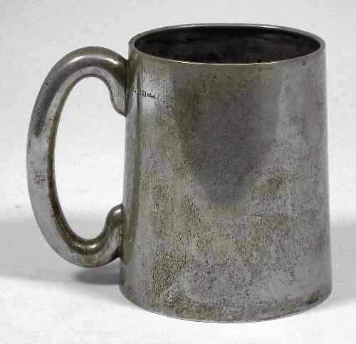 Appraisal: A late th early th Century Indian plain silver tankard